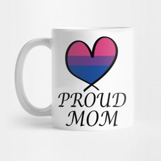 Proud Mom LGBT Gay Pride Month Bisexual Flag Mug